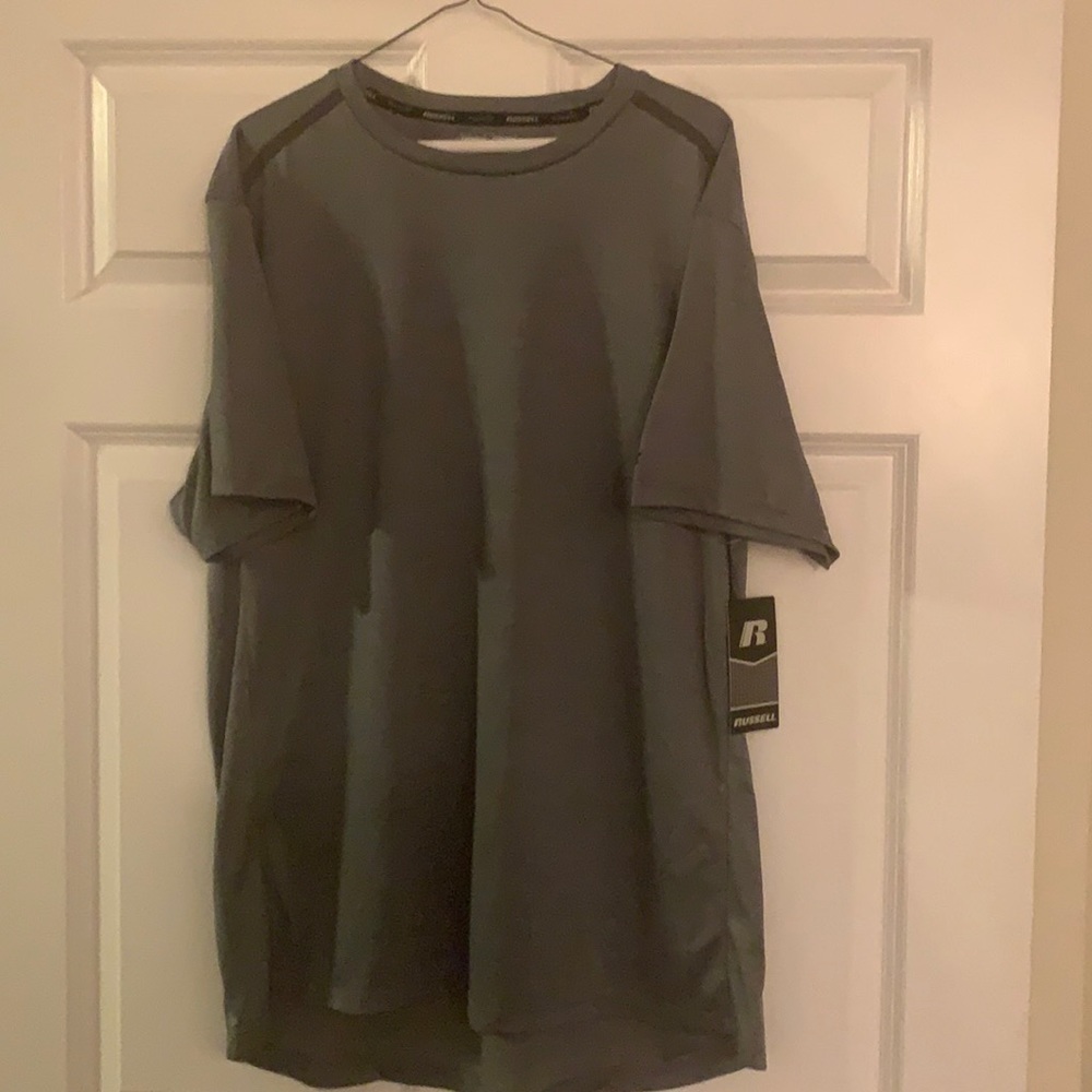 Men’s Grey Russell Training Fit T-Shirt (XL)